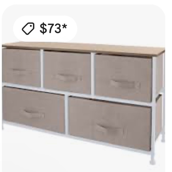 Other - Tan Fabric Storage Organizer